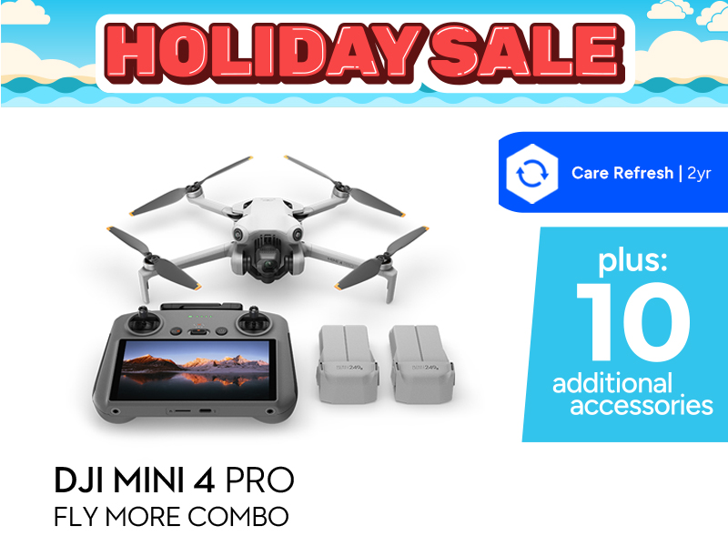 DJI Mini 4 Pro Holiday Combo + Care Refresh